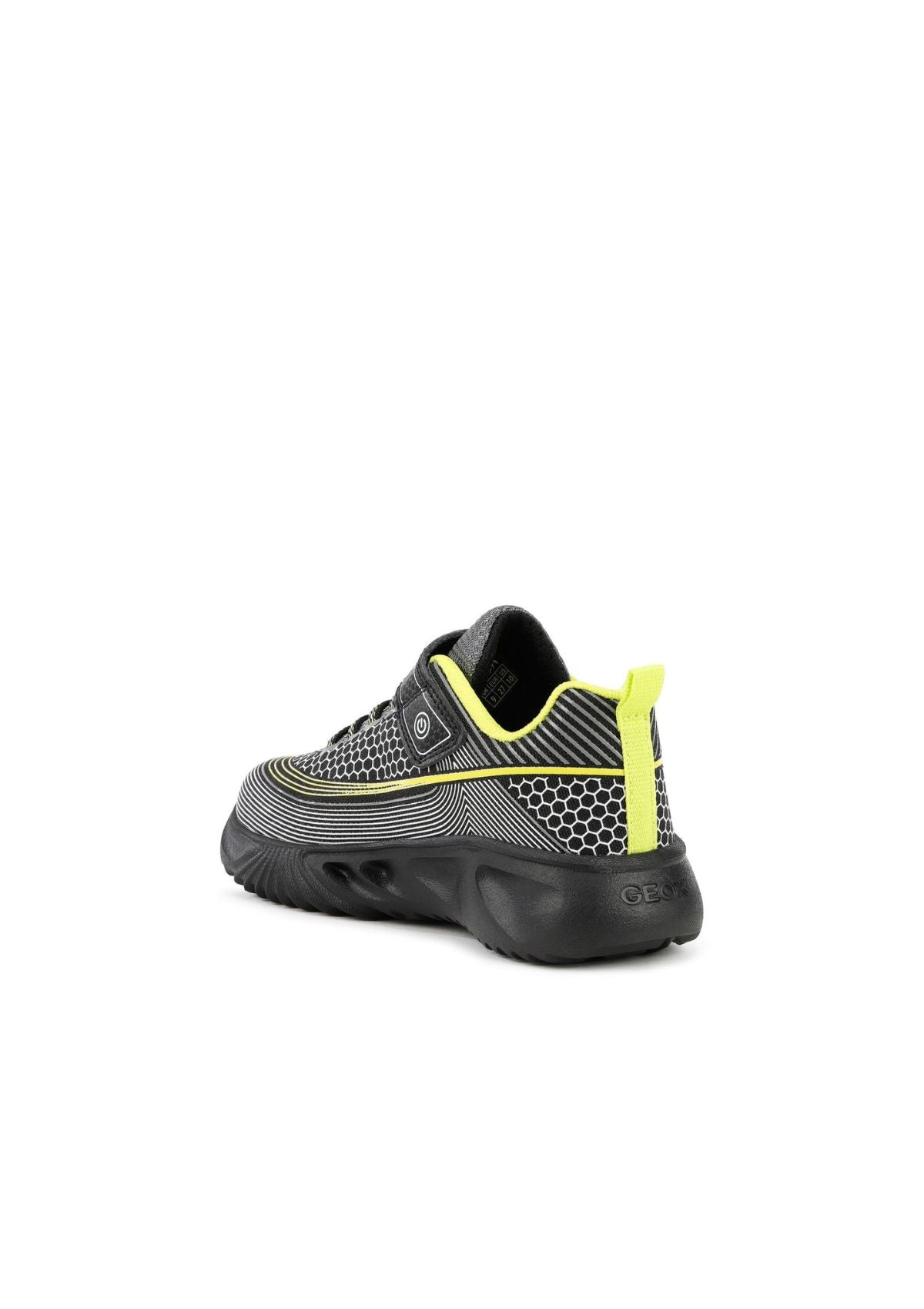 Geox Junior Boys ASSISTERS Black Lime Back