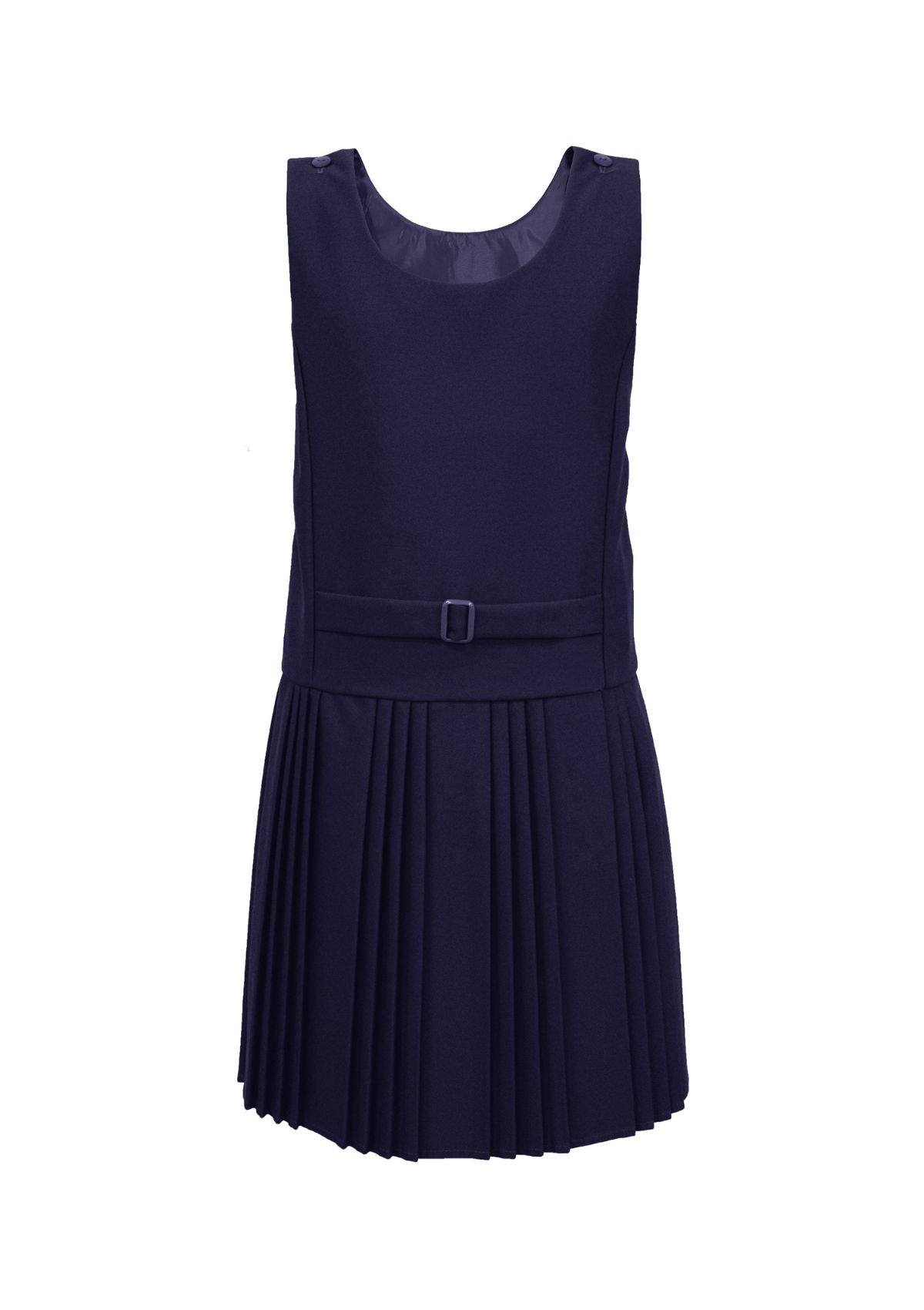 Navy Knife Pleat Pinafore