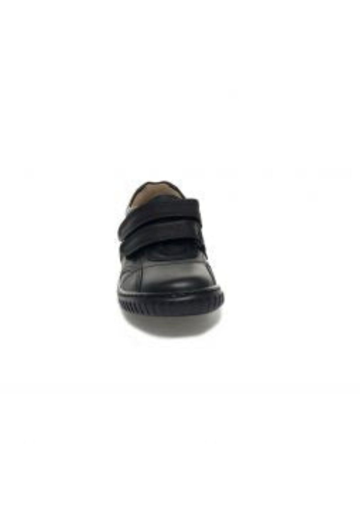 Petasil Boy School Shoe Veejay Black Leather Front